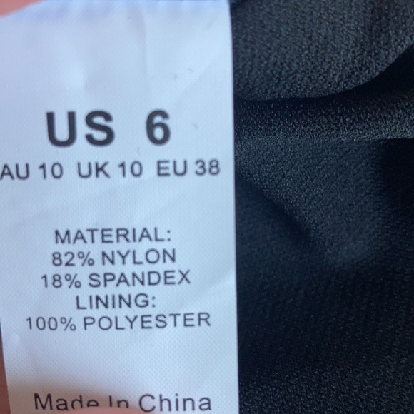 NWT Hilor black with lemons one ruffled shoulder one piece swimsuit ruched. - Picture 15 of 15